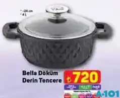 TAÇ BELLA DÖKÜM DERİN TENCERE 24 CM 4 L TAÇ BELLA DÖKÜM DERİN TENCERE 24 CM 4 L